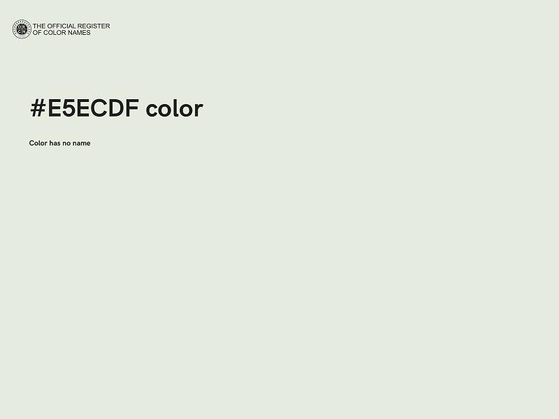 #E5ECDF color image