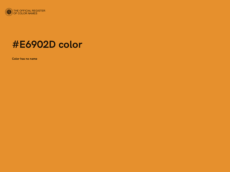#E6902D color image