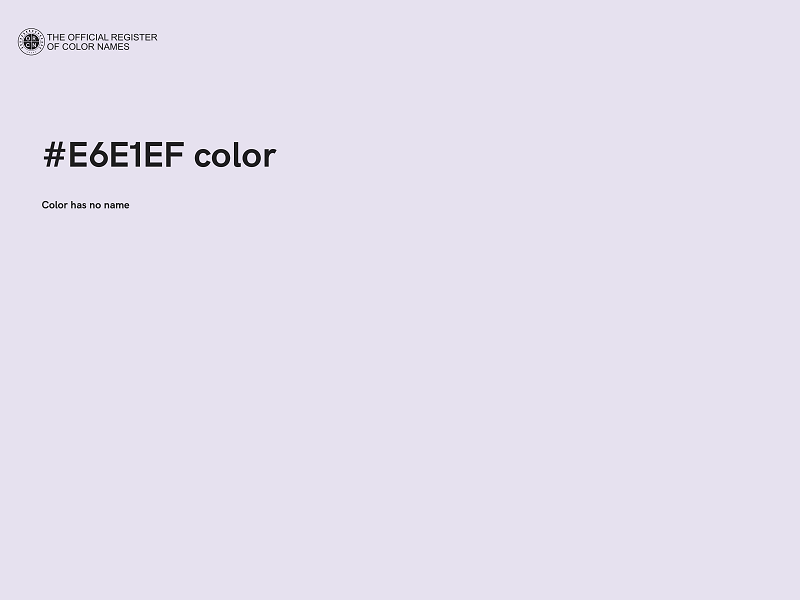 #E6E1EF color image