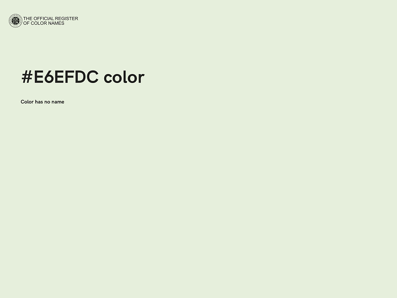 #E6EFDC color image