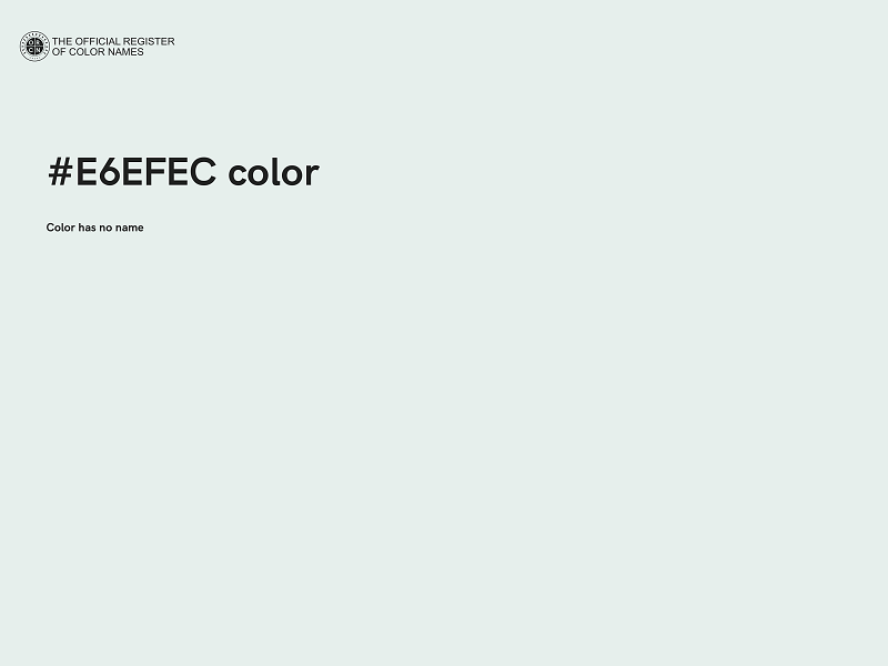#E6EFEC color image