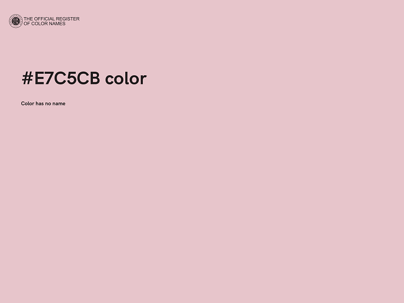 #E7C5CB color image