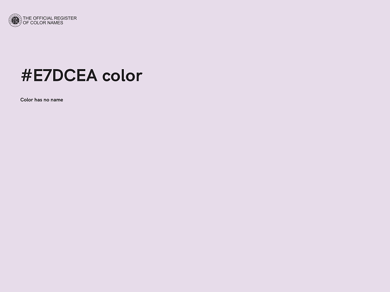 #E7DCEA color image