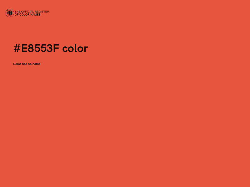 #E8553F color image