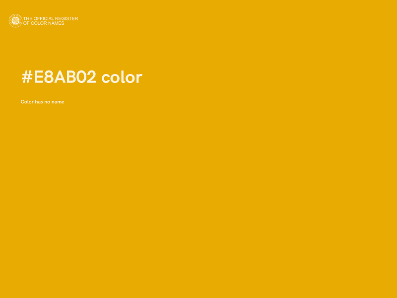#E8AB02 color image