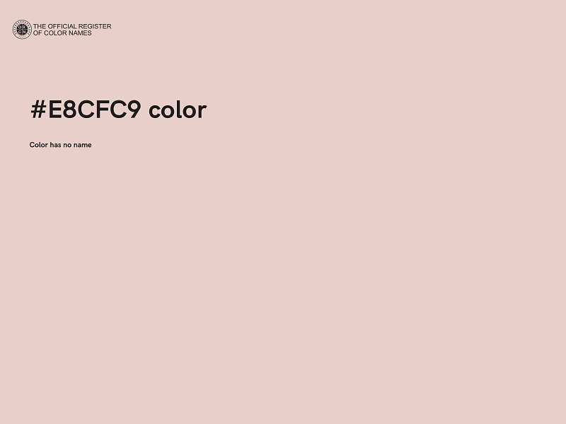 #E8CFC9 color image