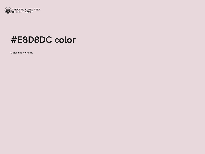 #E8D8DC color image