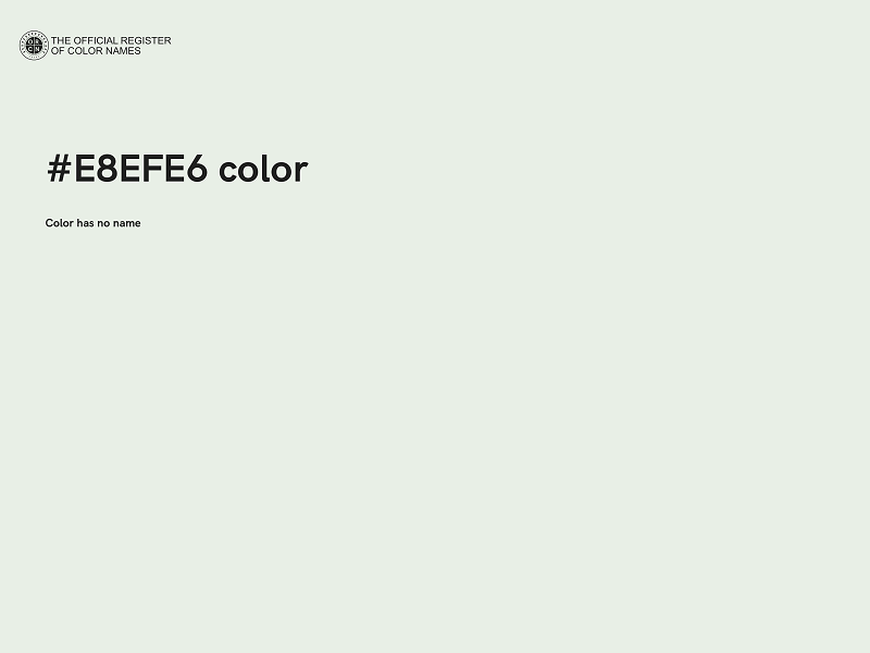 #E8EFE6 color image