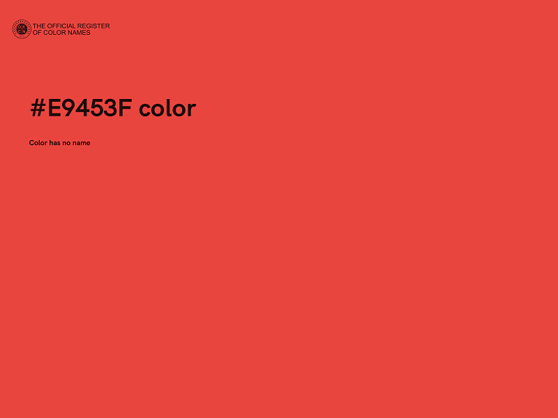 #E9453F color image