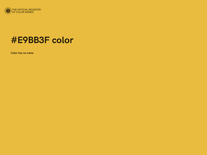 #E9BB3F color image