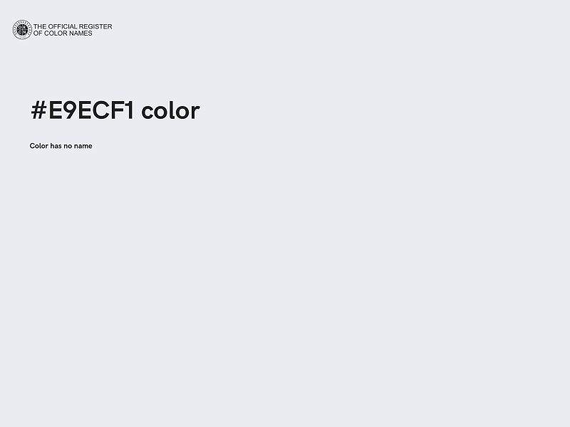 #E9ECF1 color image