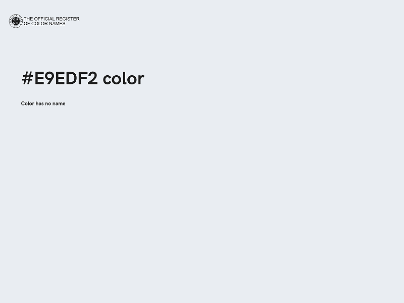 #E9EDF2 color image