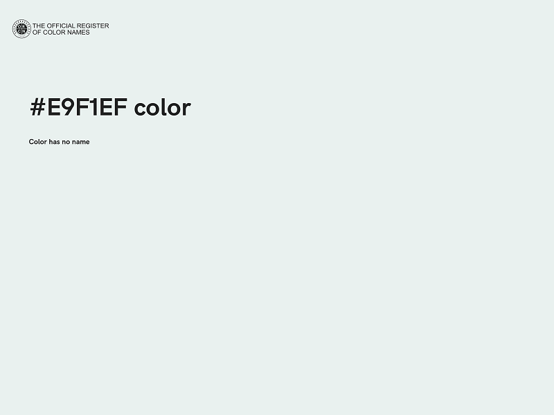 #E9F1EF color image