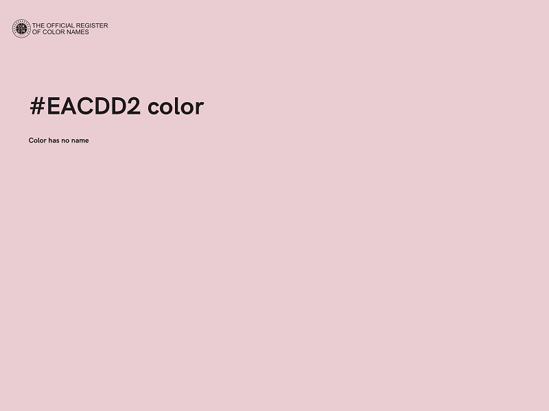 #EACDD2 color image