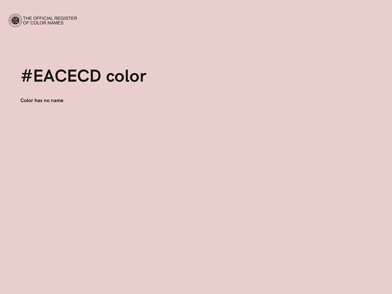 #EACECD color image