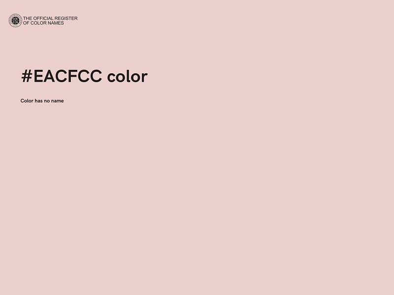 #EACFCC color image