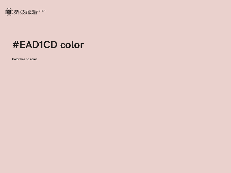 #EAD1CD color image