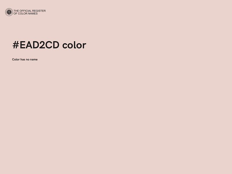 #EAD2CD color image