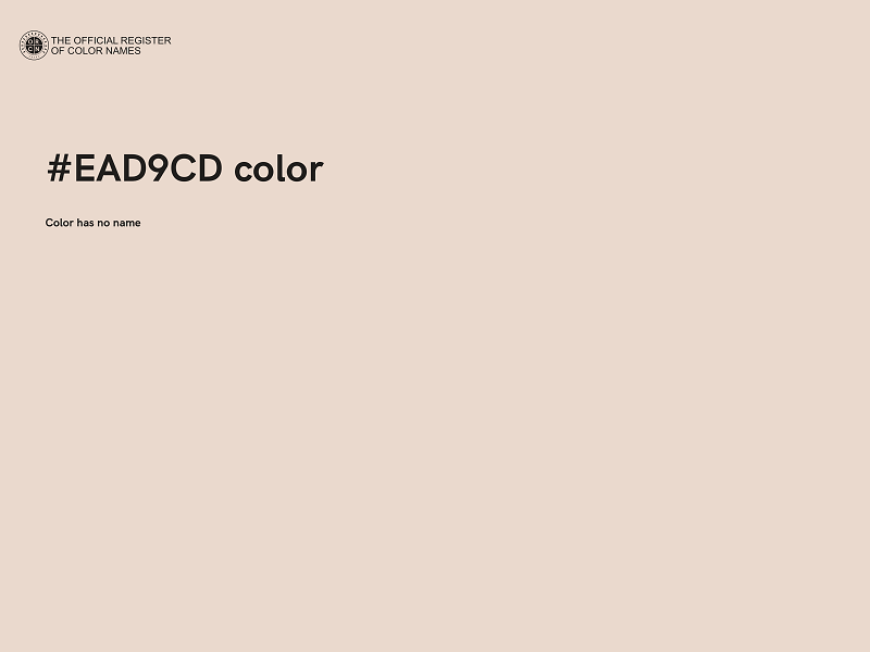 #EAD9CD color image
