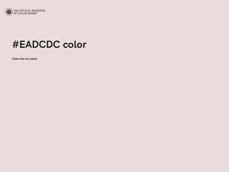 #EADCDC color image