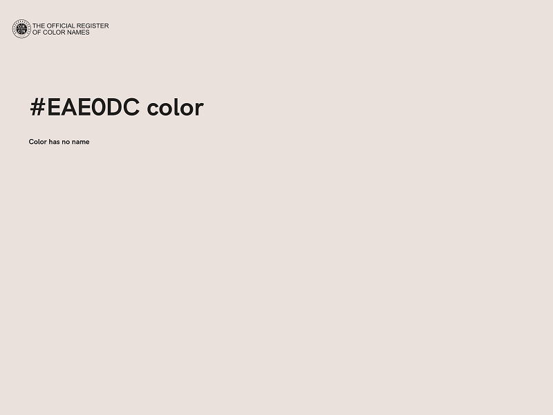#EAE0DC color image