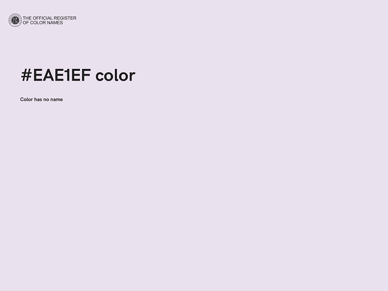 #EAE1EF color image