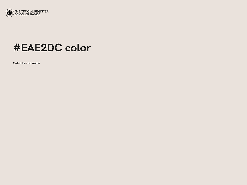 #EAE2DC color image