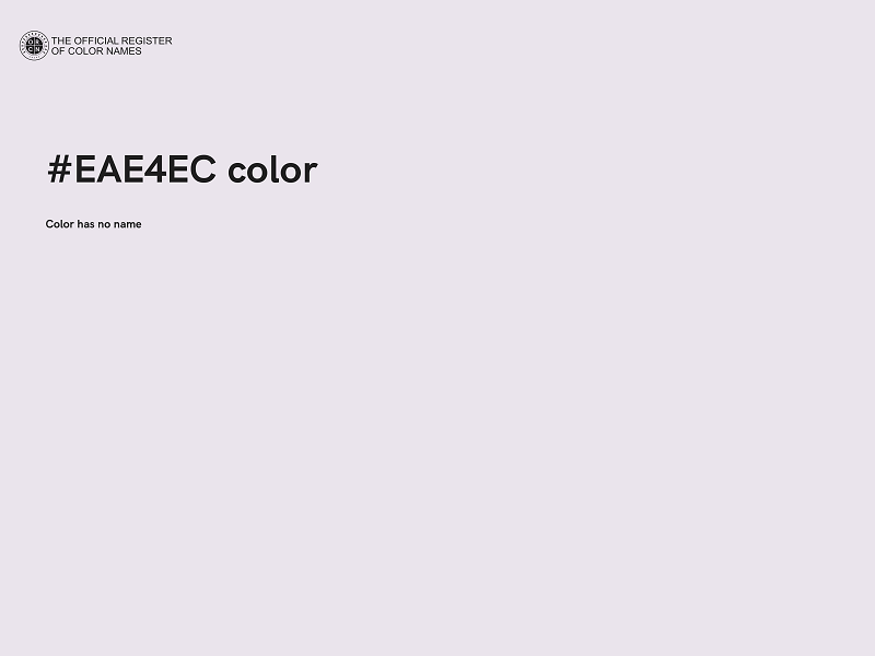 #EAE4EC color image