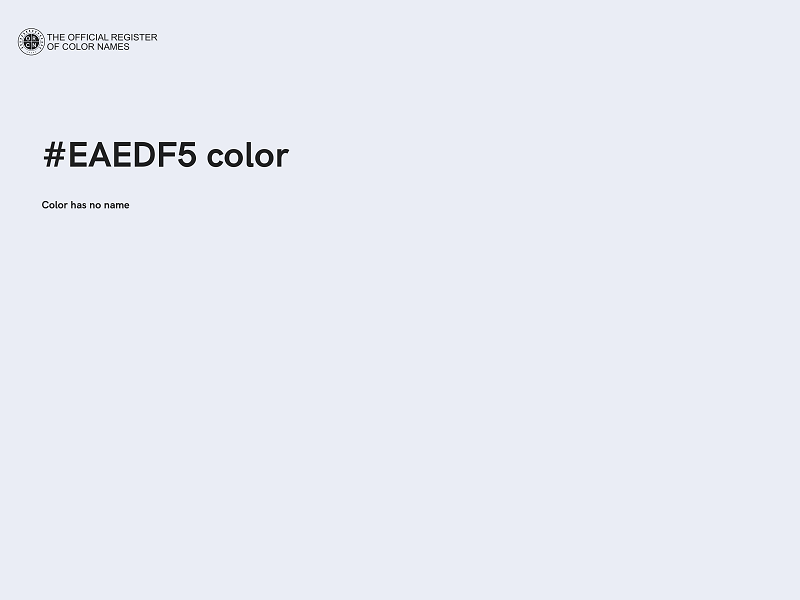 #EAEDF5 color image