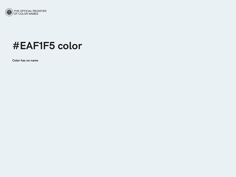 #EAF1F5 color image