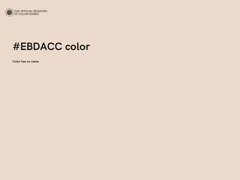 #EBDACC color image