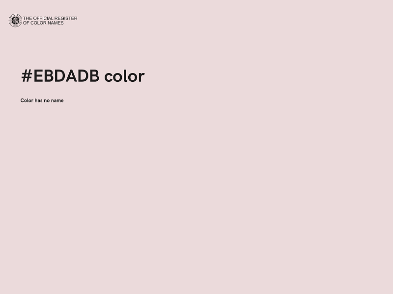#EBDADB color image