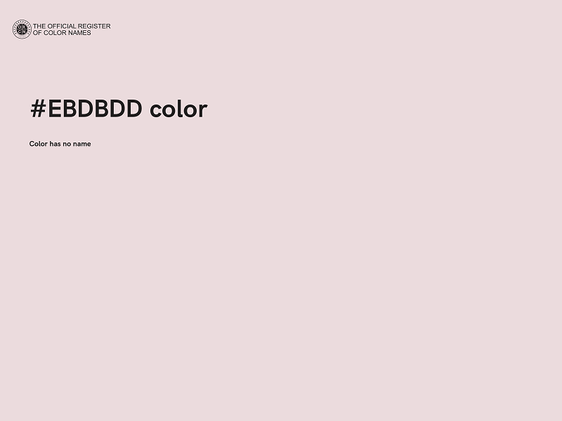 #EBDBDD color image