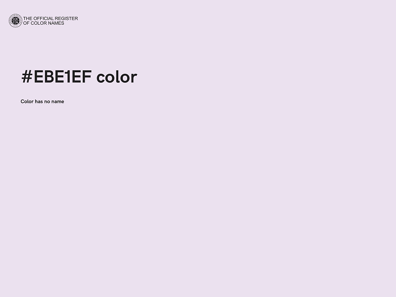 #EBE1EF color image