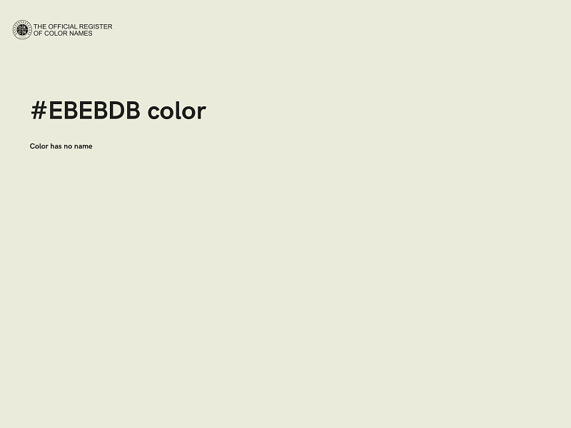#EBEBDB color image