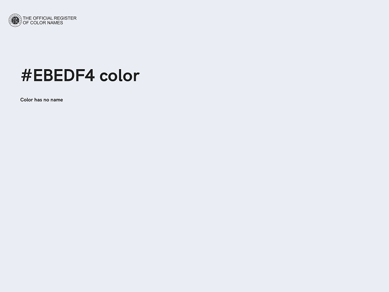 #EBEDF4 color image