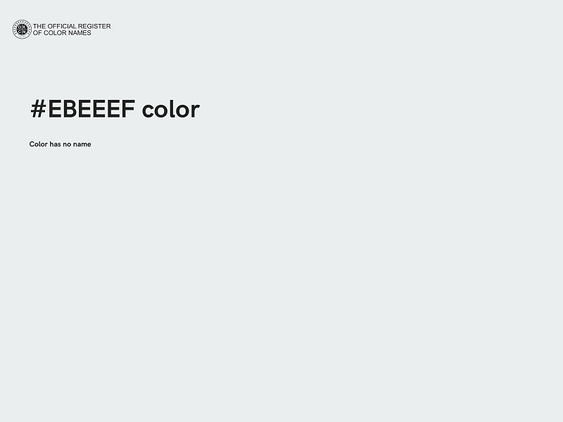 #EBEEEF color image