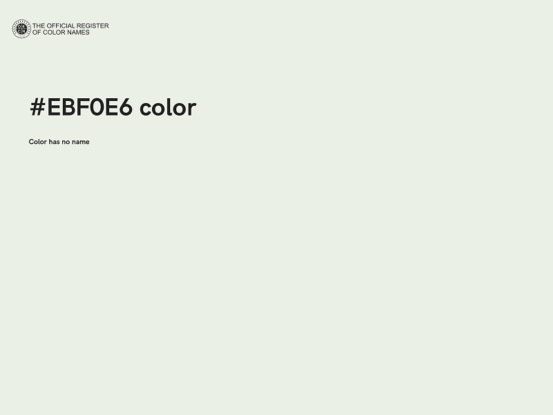 #EBF0E6 color image