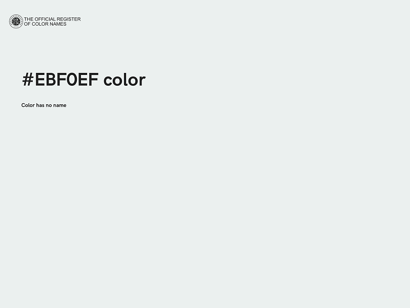 #EBF0EF color image