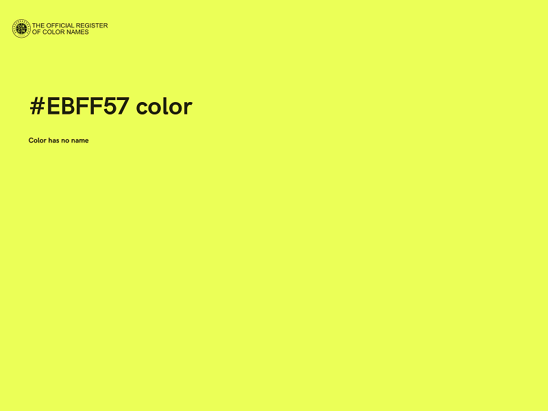 #EBFF57 color image