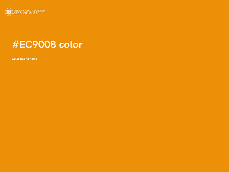#EC9008 color image