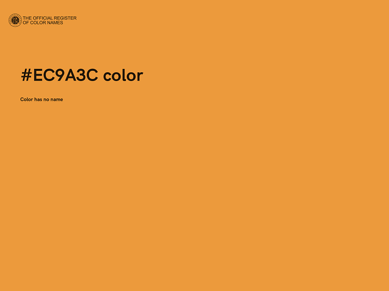 #EC9A3C color image