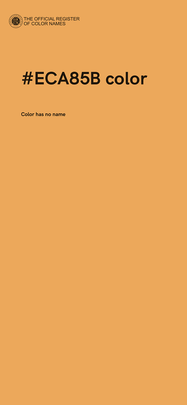 #ECA85B color image