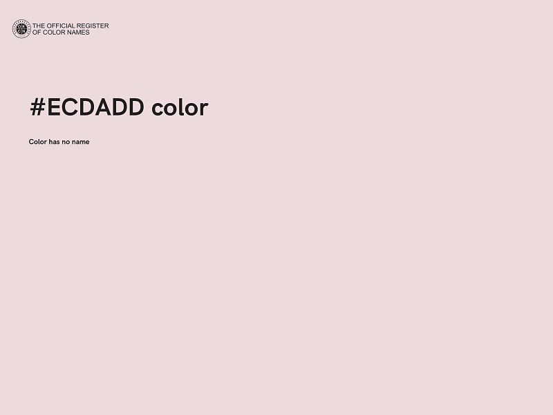 #ECDADD color image