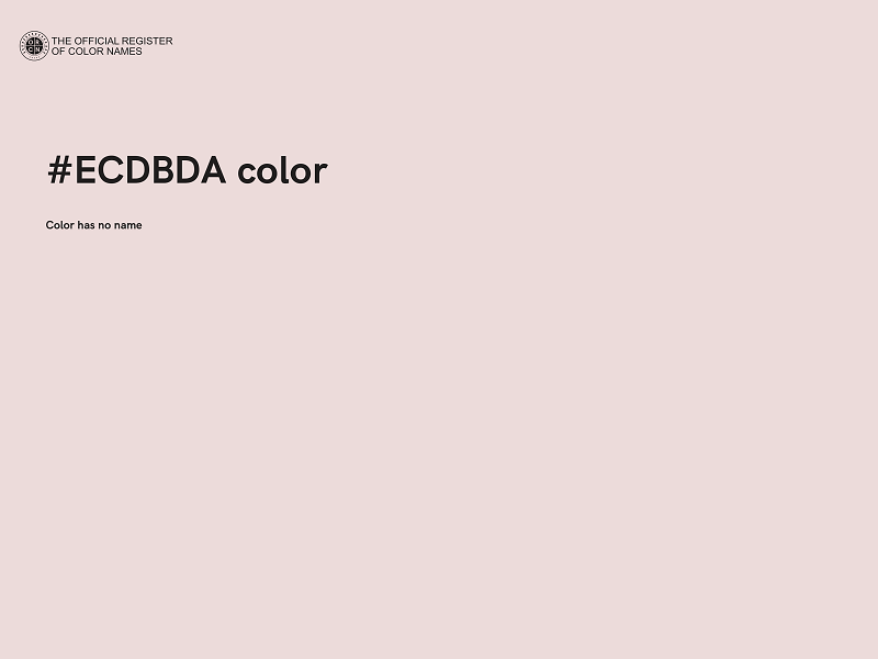 #ECDBDA color image