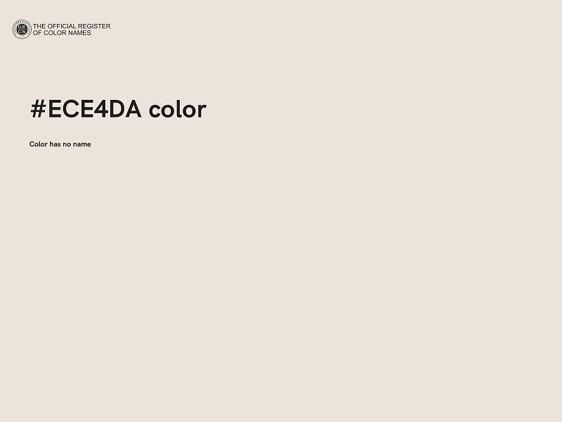 #ECE4DA color image