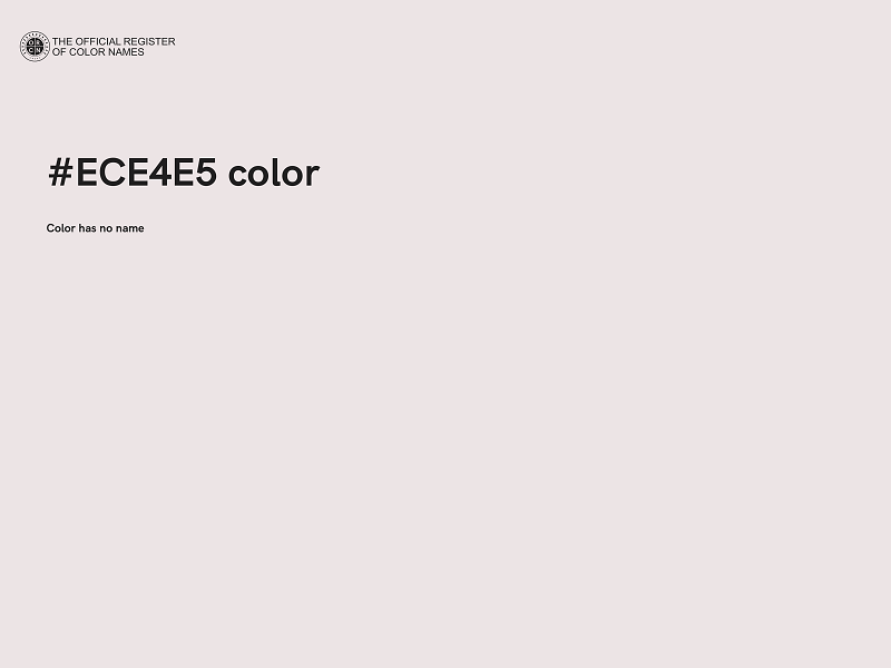 #ECE4E5 color image