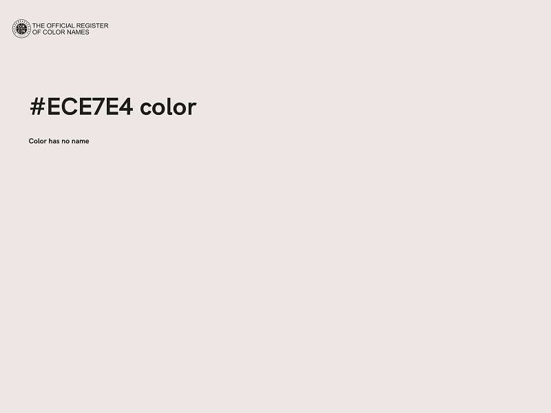 #ECE7E4 color image