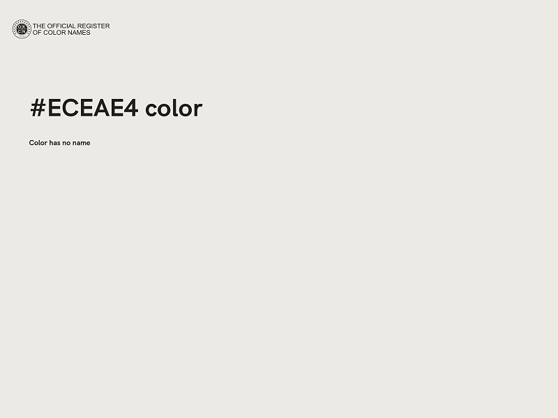 #ECEAE4 color image