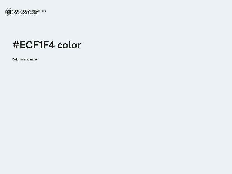 #ECF1F4 color image